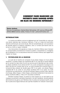 comment faire marcher les patients sans danger après