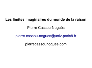 Les limites imaginaires du monde de la raison Pierre Cassou