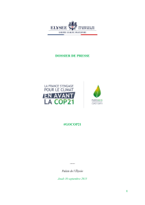 DP L`équipe de France sur le Climat