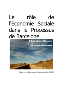 Le rôle de l`Economie Sociale dans le Processus de Barcelone