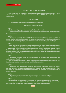 constitution de la république italienne