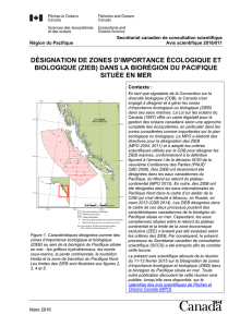 Désignation de zones d`importance écologique et biologique (ZIEB
