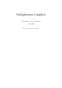 Multiplication Complexe