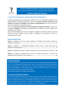 Journée d`échanges Projection à l`AFD du 24 janvier 2014 « Les