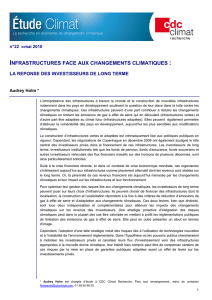 Infrastructures face aux changements climatiques