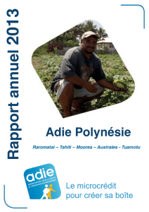 Rapport annuel 2013 : Polynésie