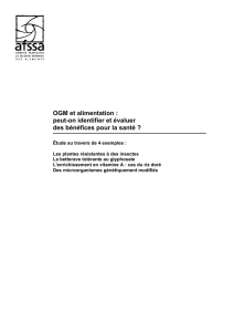 OGM et alimentation - La Documentation française