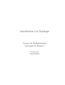 Introduction `a la Topologie
