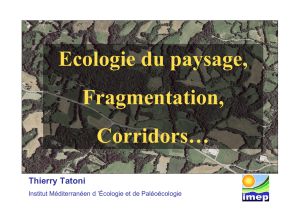 Ecologie du paysage, Fragmentation, Corridors…