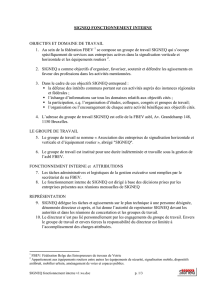 SIGNEQ FONCTIONNEMENT INTERNE OBJECTIFS ET DOMAINE