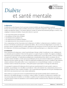 et santé mentale - Canadian Diabetes Guidelines