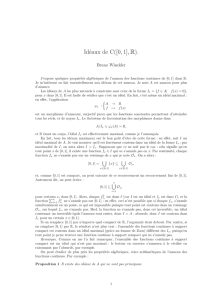 Idéaux de C([0,1],R).