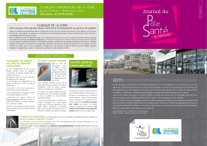 Journal Pôle Santé Saumurois - Centre Hospitalier de Saumur