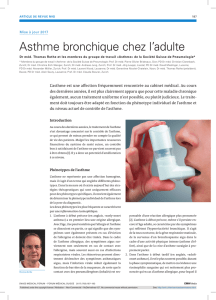 Asthme bronchique chez l`adulte