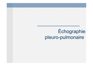 Echographie et poumon (Dr Cochard)