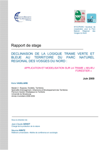 Télécharger le rapport en pdf - Parc naturel régional des Vosges du