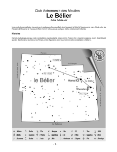 Le Bélier - Club Astronomie des Moulins
