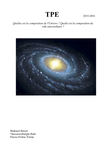 Dossier composition de l univers