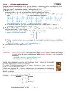 Sixième - Chapitre 2 - Séance 03 - Académie d`Orléans