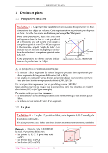 1 Droites et plans