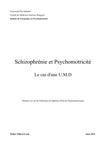 Schizophrénie et Psychomotricité
