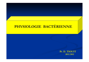 Physiologie bacterienne