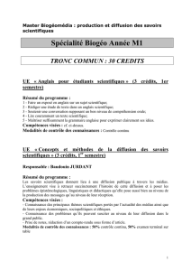 semestre - Université Paris Diderot
