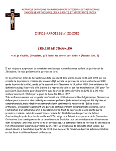 INFOS-PAROISSE n° 22-2012 - Paroisse Orthodoxe de la Sainte et