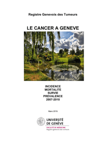 LE CANCER A GENEVE