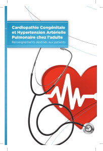 Cardiopathie Congénitale et Hypertension Artérielle Pulmonaire
