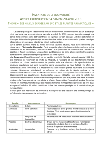 inventaire de la biodiversité atelier participatif n°4,samedi 20avril