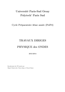 Ondes-TD - Intranet Polytech Paris-Sud - Université Paris-Sud