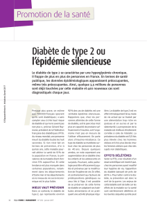 Diabète de type 2 ou l`épidémie silencieuse