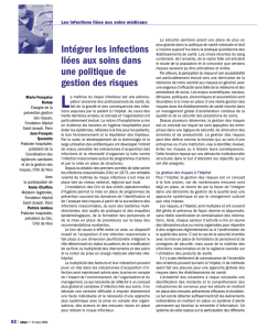 Intégrer les infections liées aux soins dans une politique de gestion