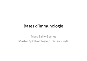 Bases d`immunologie