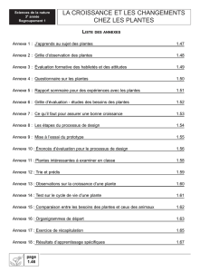 Sciences de la nature, 3e année, programme d`études : document