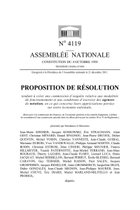 N° 4119 ASSEMBLÉE NATIONALE PROPOSITION DE RÉSOLUTION