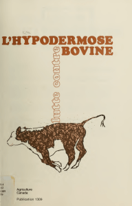 Lutte contre l`hypodermose bovine - Publications du gouvernement