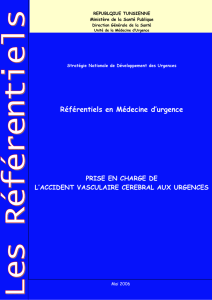 Référentiels en Médecine d`urgence