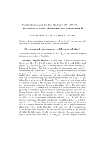 Dérivations et calcul différentiel non commutatif II