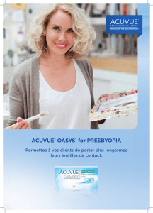 ACUVUE® OASYS® for PRESBYOPIA - Page d`accueil | Johnson