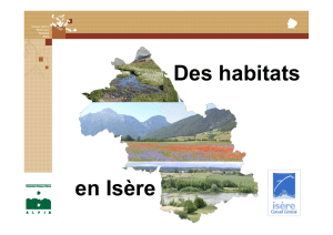 Le Guide des habitats naturels de l`Isère et sa liste rouge