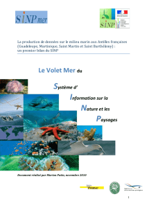 La production de données sur le milieu marin aux Antilles françaises