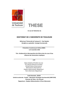 DOCTORAT DE L`UNIVERSITE DE TOULOUSE