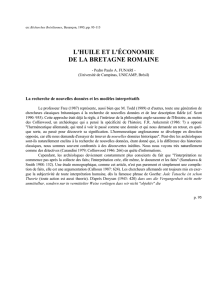 l`huile et l`économie de la bretagne romaine - ceipac