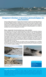 Changement climatique et dynamique géomorphologique des côtes