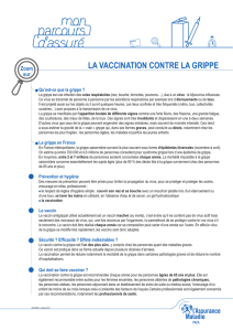 La vaccination contre La griPPe