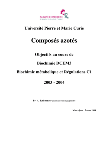 Composés azotés - CHUPS – Jussieu