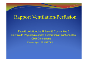 Rapport Ventilation Perfusion