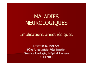 MALADIES NEUROLOGIQUES - Extranets du CHU de Nice